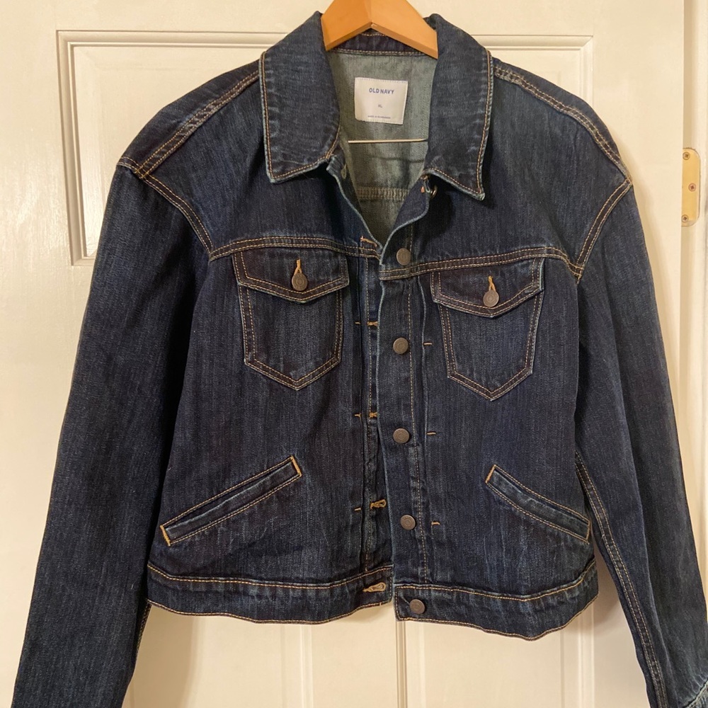 Old Navy XL dark denim jean jacket